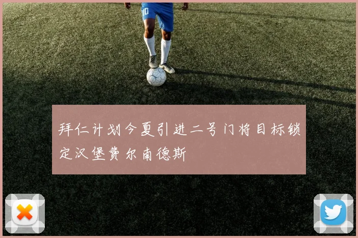 拜仁计划今夏引进二号门将目标锁定汉堡费尔南德斯